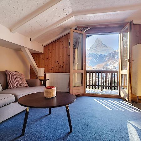 Apartment With Beautiful Views In Церматт Экстерьер фото