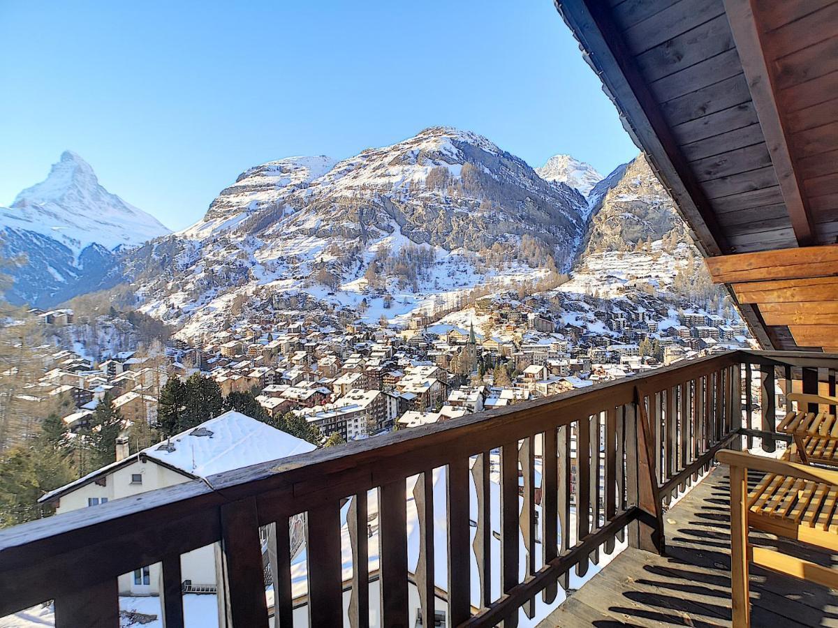Apartment With Beautiful Views In Церматт Экстерьер фото