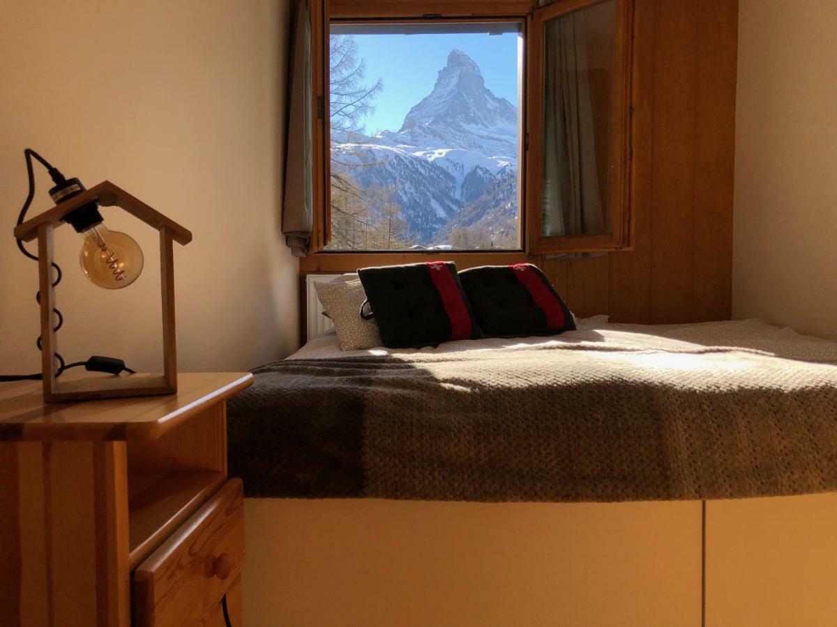 Apartment With Beautiful Views In Церматт Экстерьер фото